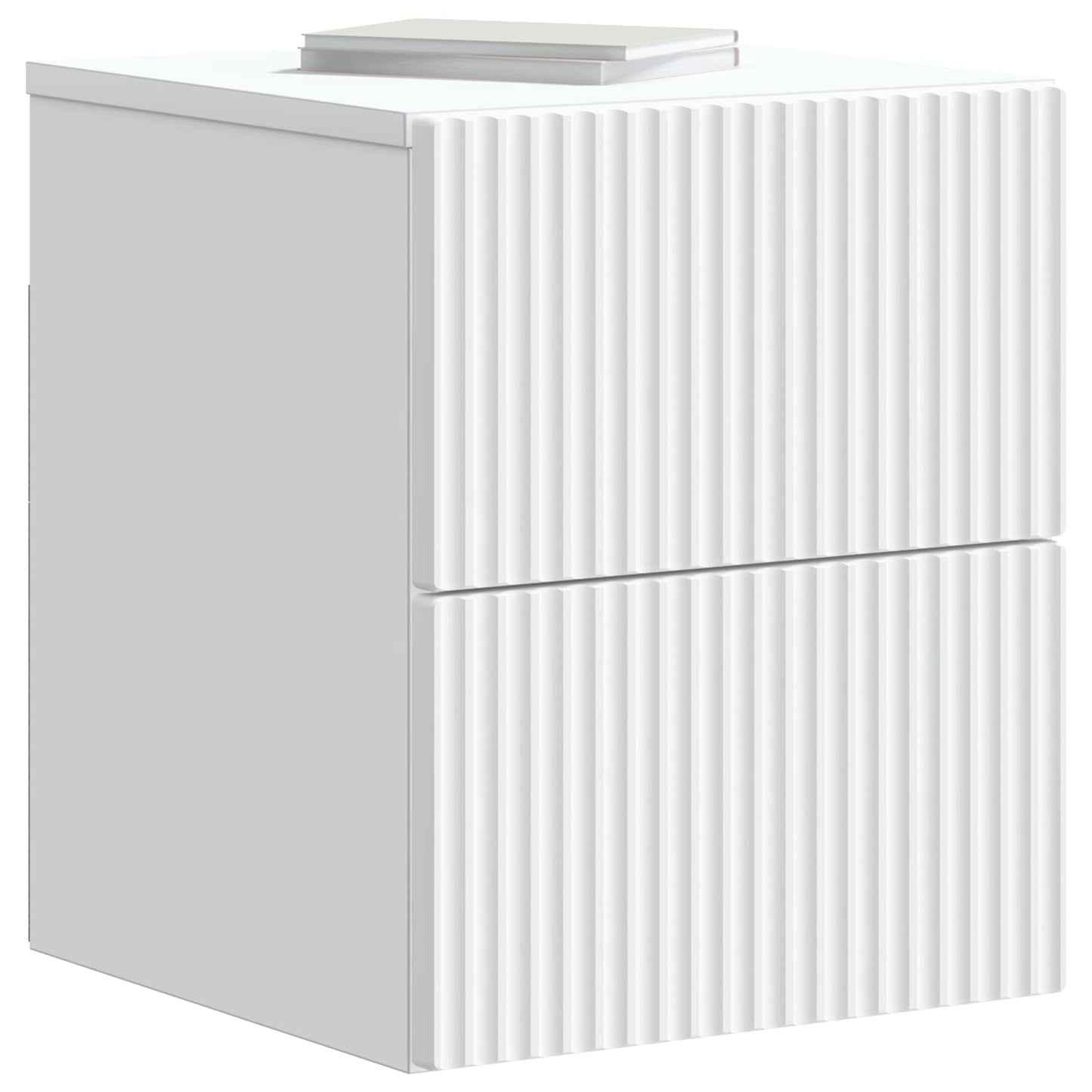 Väggmonterat Sängbord med låda 2 pcs Vit 33 x 34,5 x 40 cm