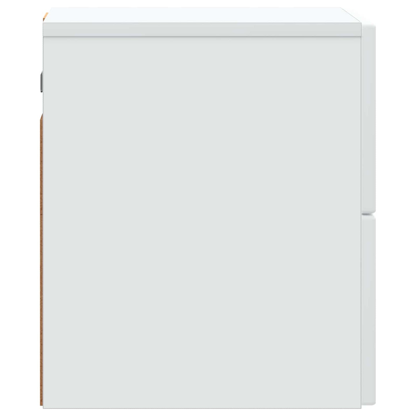 Väggmonterat Sängbord med låda 2 pcs Vit 33 x 34,5 x 40 cm