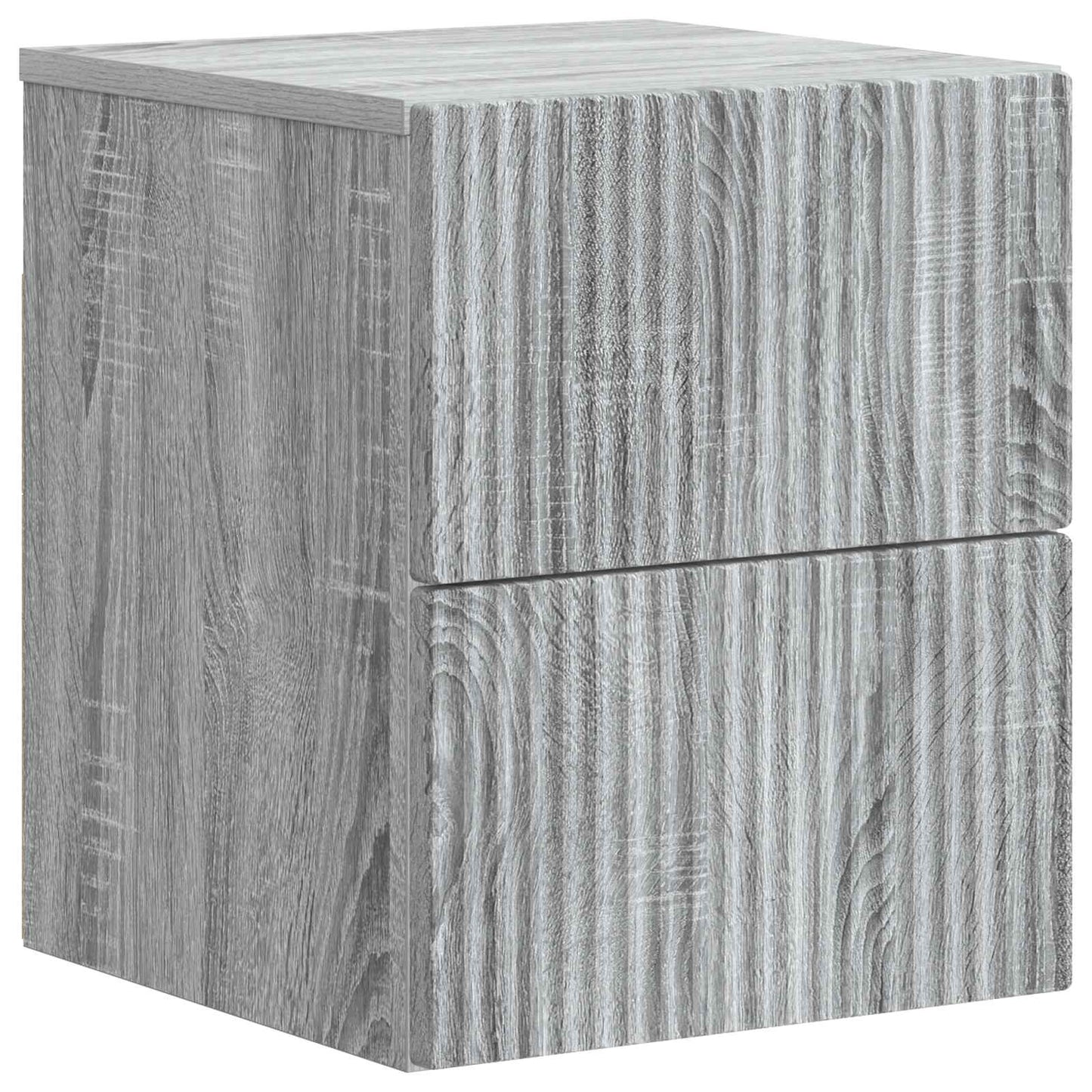 Väggmonterat Sängbord 2 pcs Grå sonoma-ek 33 x 34,5 x 40 cm