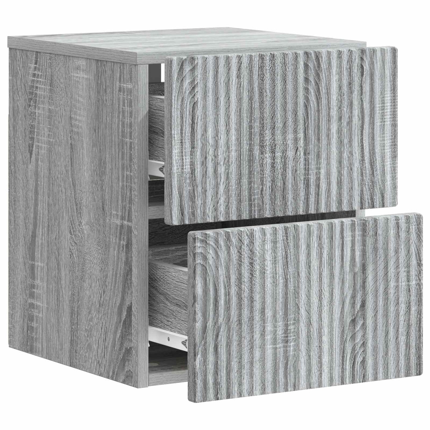 Väggmonterat Sängbord 2 pcs Grå sonoma-ek 33 x 34,5 x 40 cm