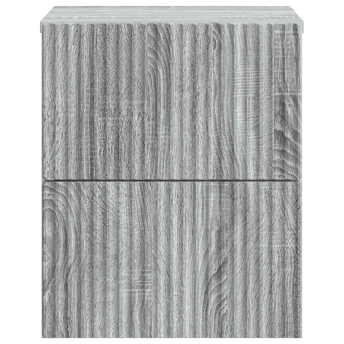 Väggmonterat Sängbord 2 pcs Grå sonoma-ek 33 x 34,5 x 40 cm