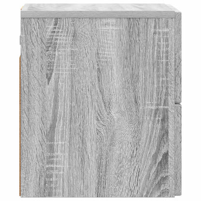 Väggmonterat Sängbord 2 pcs Grå sonoma-ek 33 x 34,5 x 40 cm