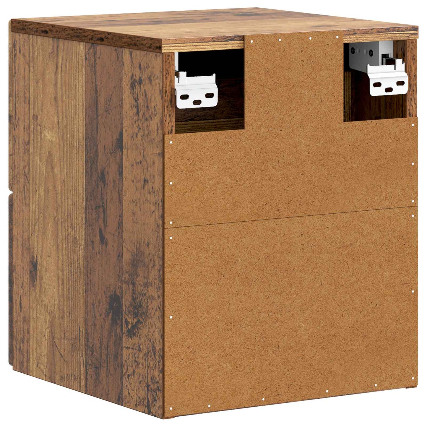 Väggmonterat Sängbord 2 pcs Gammalt trä 33 x 34,5 x 40 cm