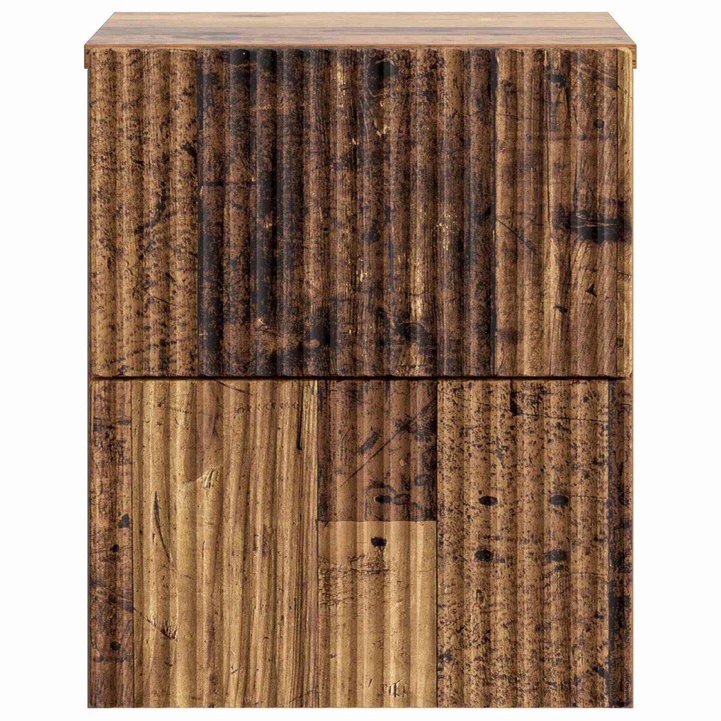 Väggmonterat Sängbord 2 pcs Gammalt trä 33 x 34,5 x 40 cm
