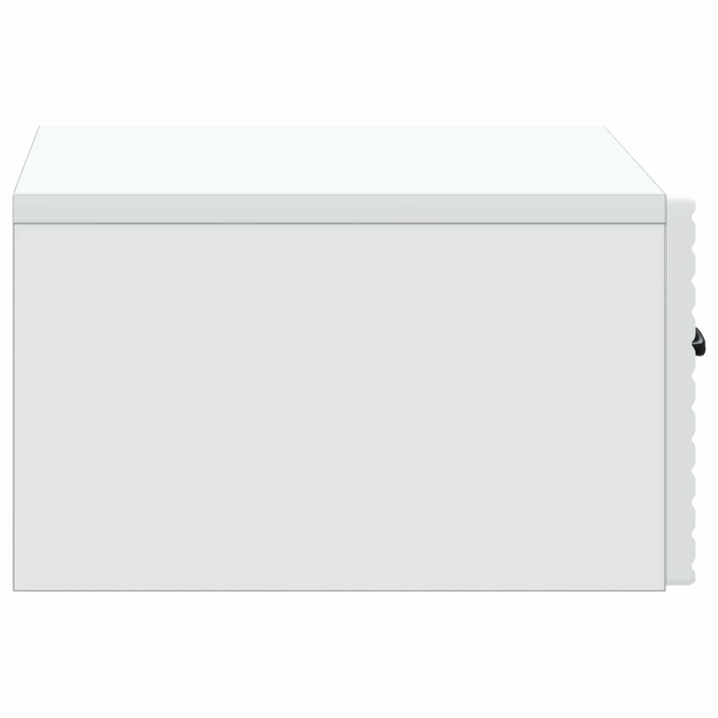Väggmonterat Sängbord med låda 2 pcs Vit 49 x 34,5 x 20 cm