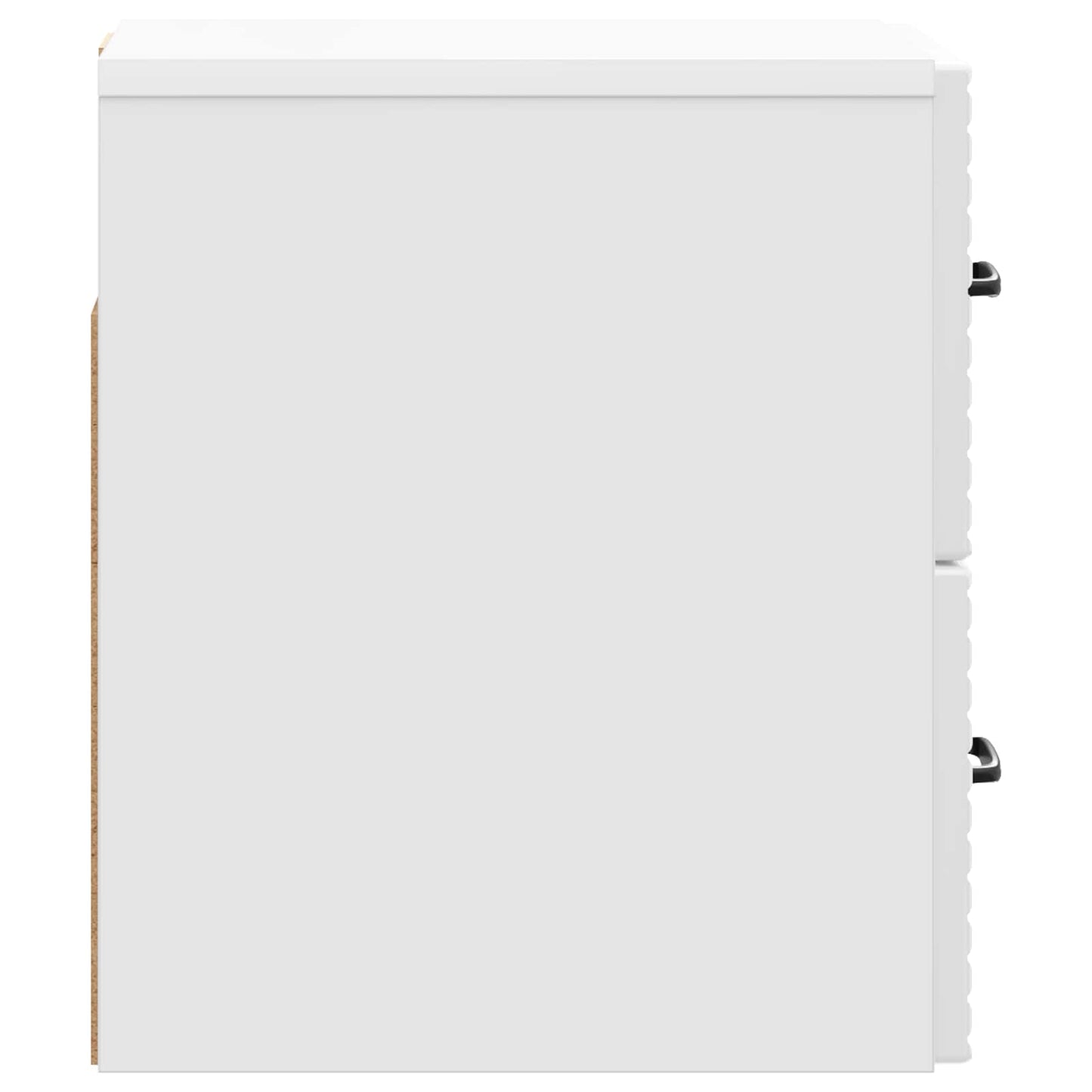 Väggmonterat Sängbord 2 pcs Vit högglans 34,5 x 33 x 40 cm