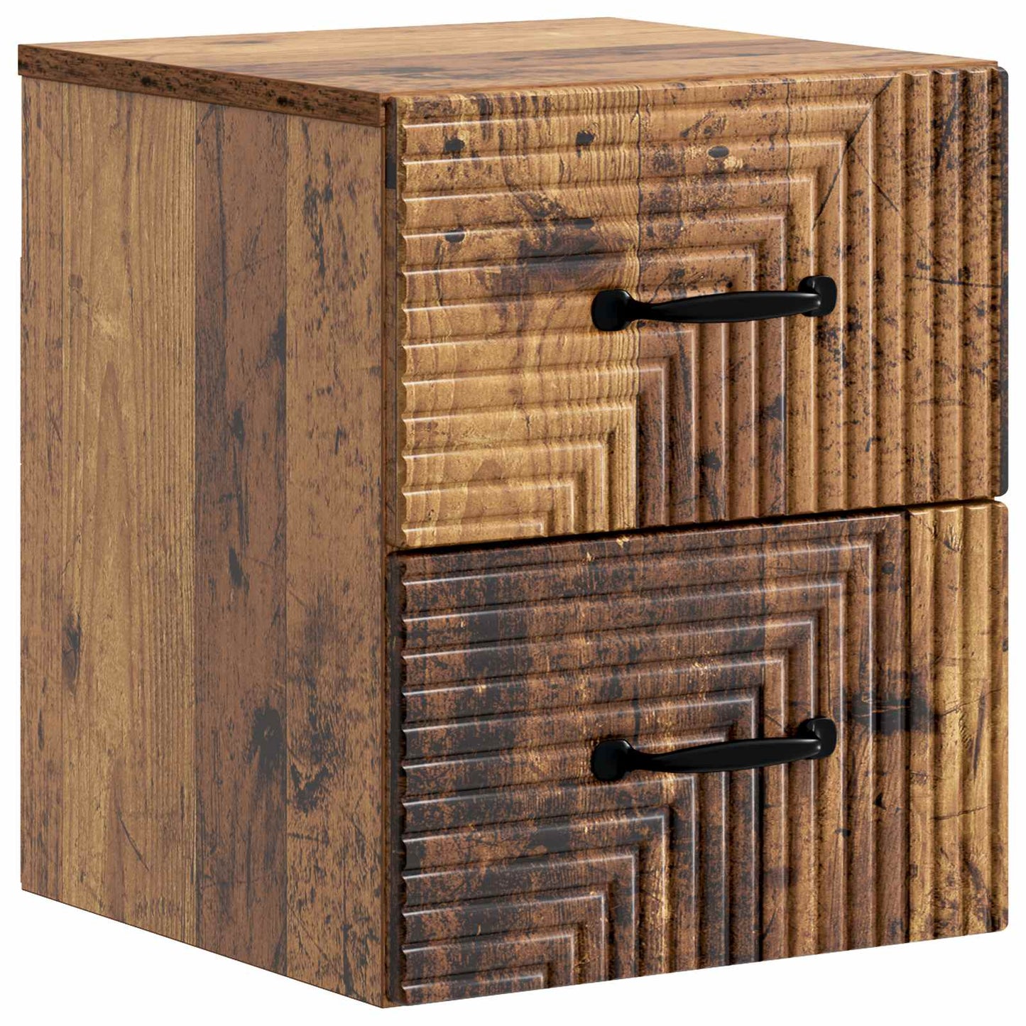Väggmonterat Sängbord 2 pcs Gammalt trä 34,5 x 33 x 40 cm
