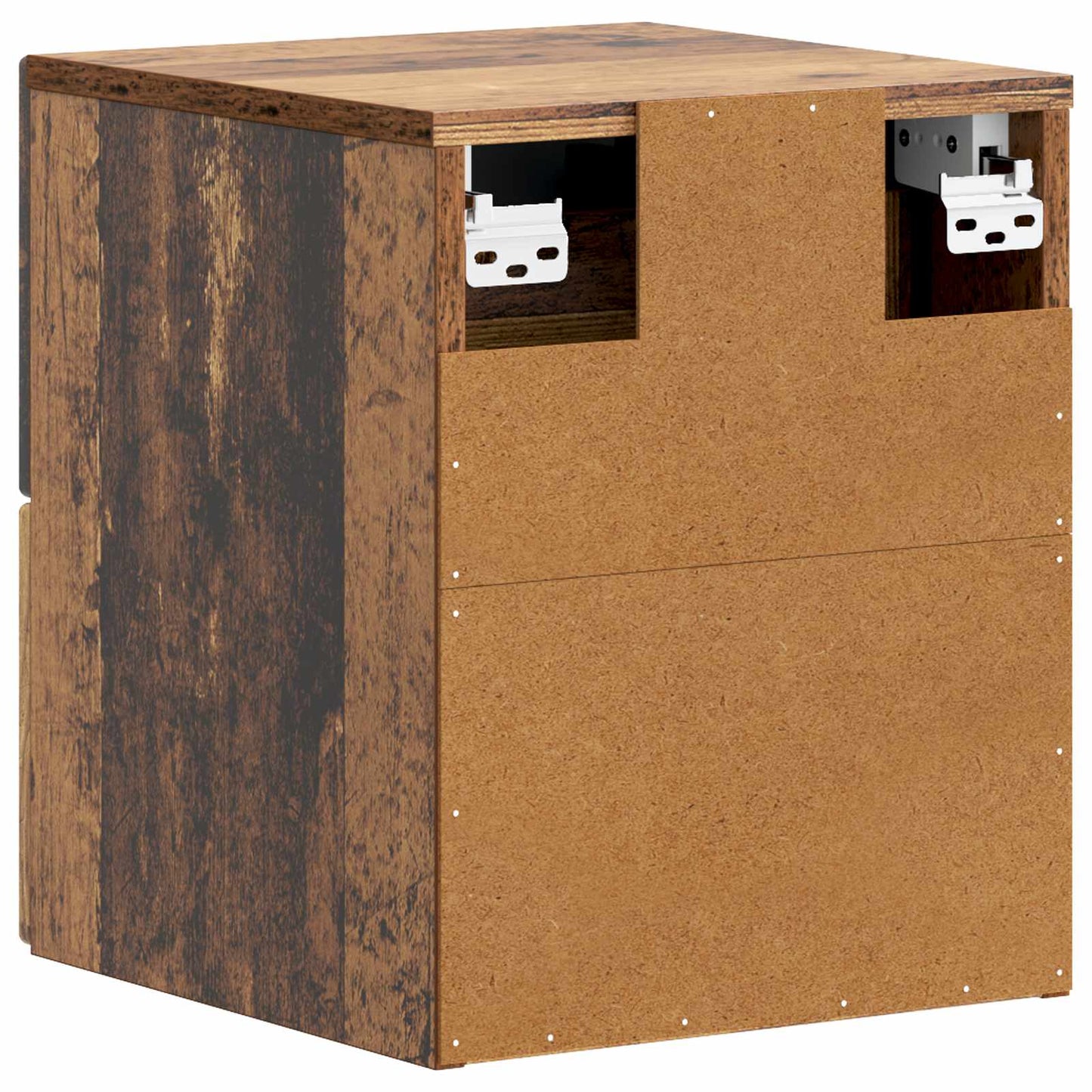 Väggmonterat Sängbord 2 pcs Gammalt trä 34,5 x 33 x 40 cm