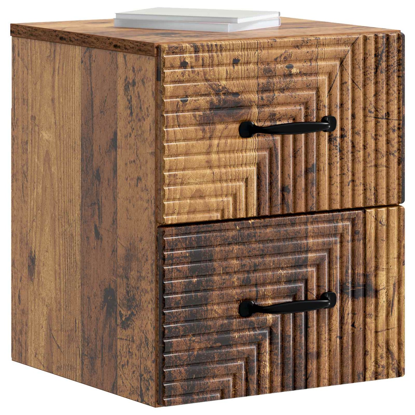 Väggmonterat Sängbord 2 pcs Gammalt trä 34,5 x 33 x 40 cm