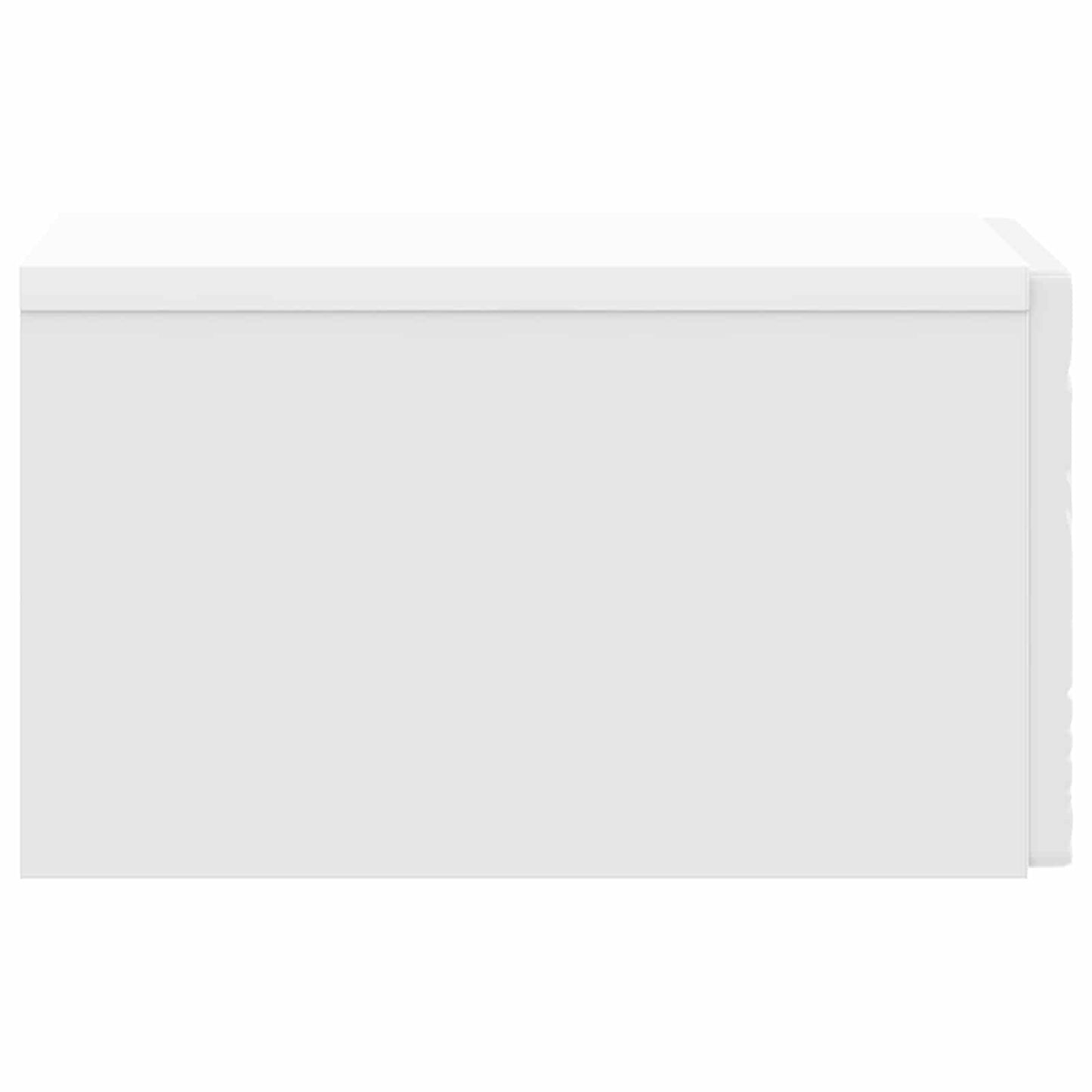 Väggmonterat Sängbord 2 pcs Vit högglans 49 x 34,5 x 20 cm