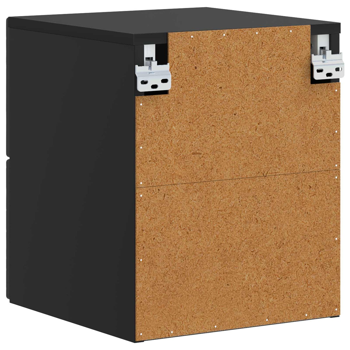 Väggmonterat Sängbord 2 pcs Svart 34,5 x 33 x 40 cm
