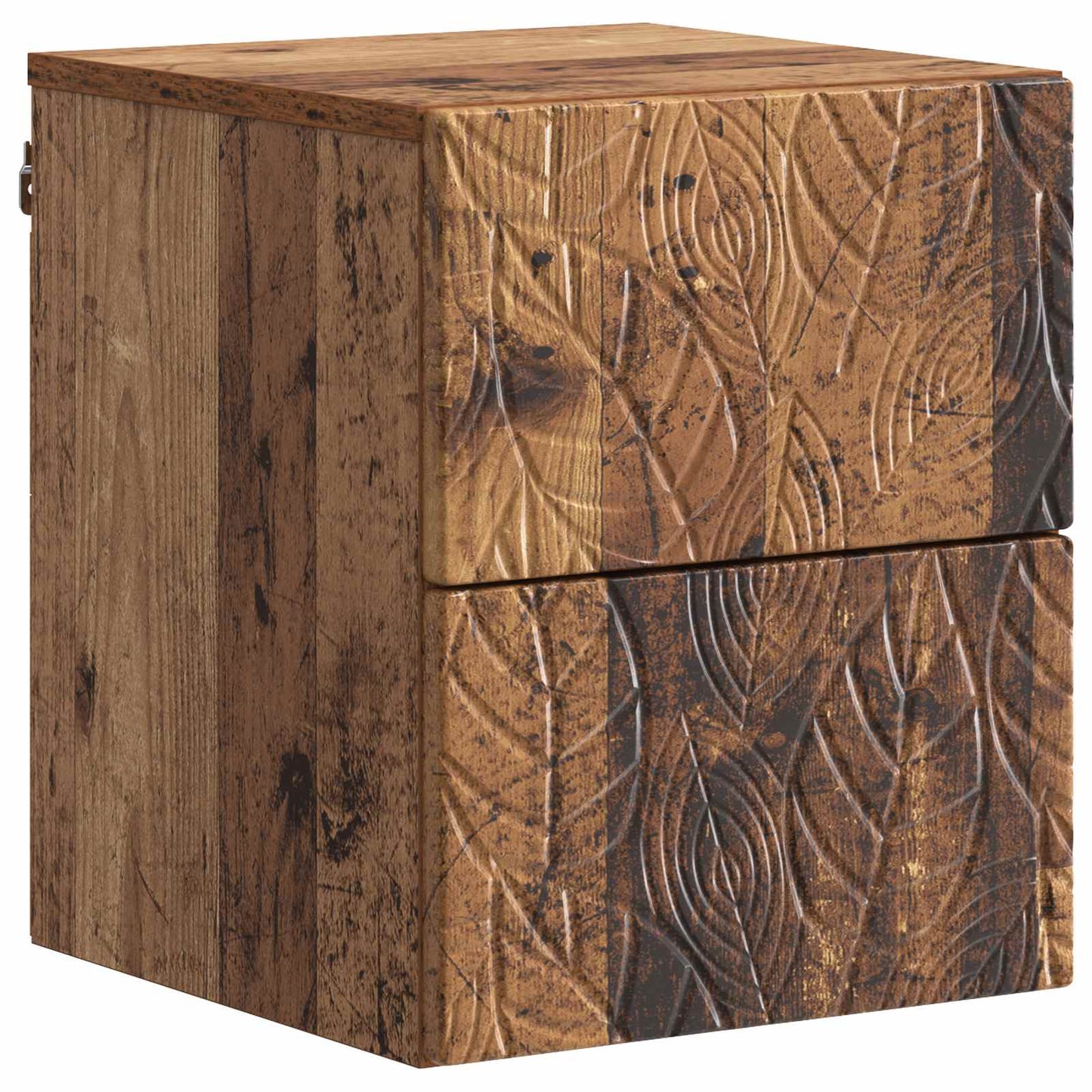 Väggmonterat Sängbord 2 pcs Gammalt trä 34,5 x 33 x 40 cm