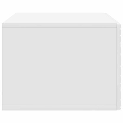 Väggmonterad TV-bänk 98 x 41 x 30 cm Vit högglans