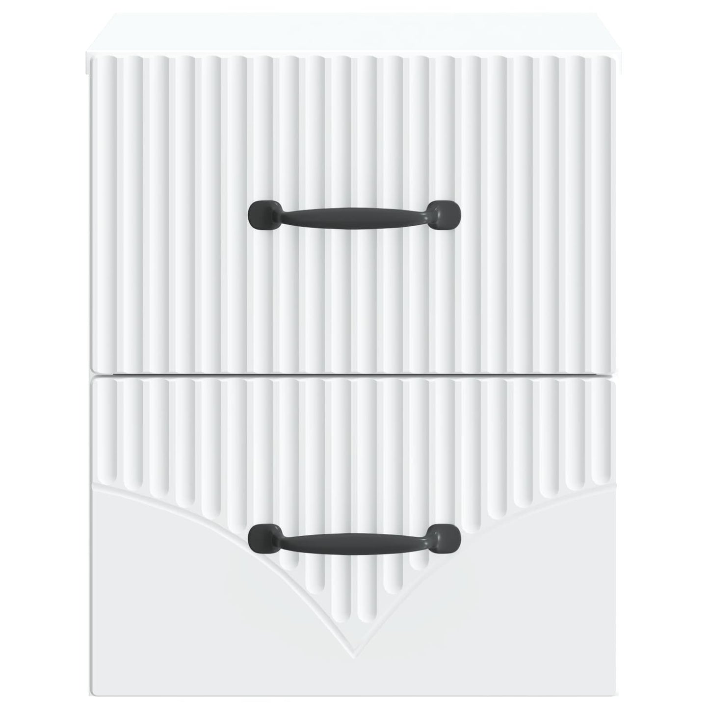 Väggmonterat Sängbord med låda 2 pcs Vit 34,5 x 33 x 40 cm
