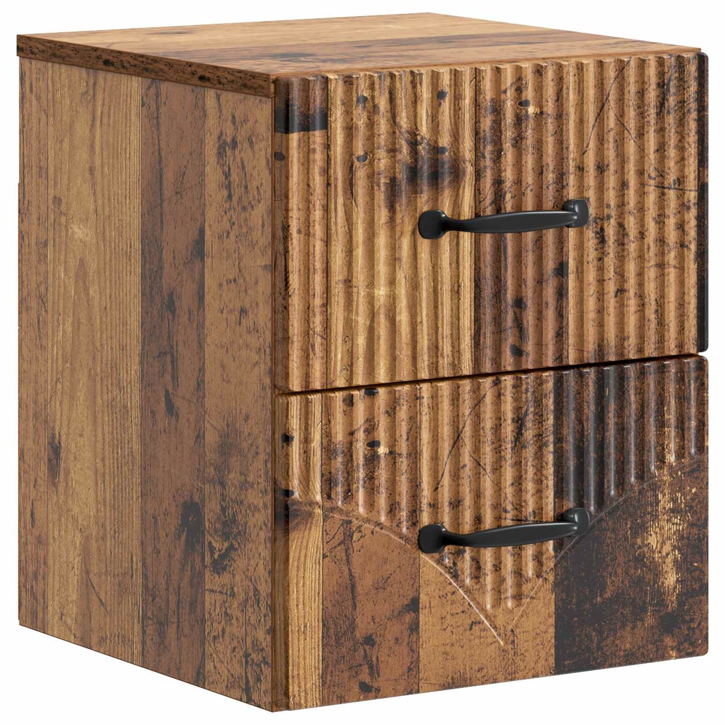 Väggmonterat Sängbord 2 pcs Gammalt trä 34,5 x 33 x 40 cm