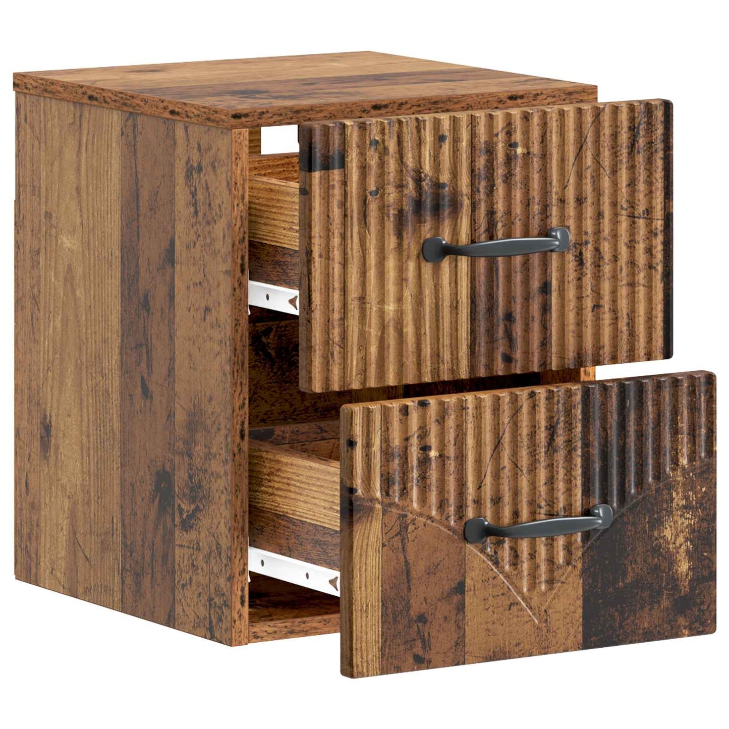 Väggmonterat Sängbord 2 pcs Gammalt trä 34,5 x 33 x 40 cm