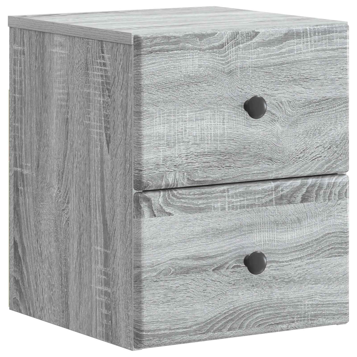 Väggmonterat Sängbord 2 pcs Grå sonoma-ek 34,5 x 33 x 40 cm