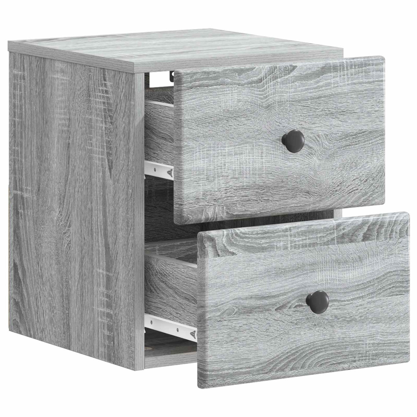 Väggmonterat Sängbord 2 pcs Grå sonoma-ek 34,5 x 33 x 40 cm