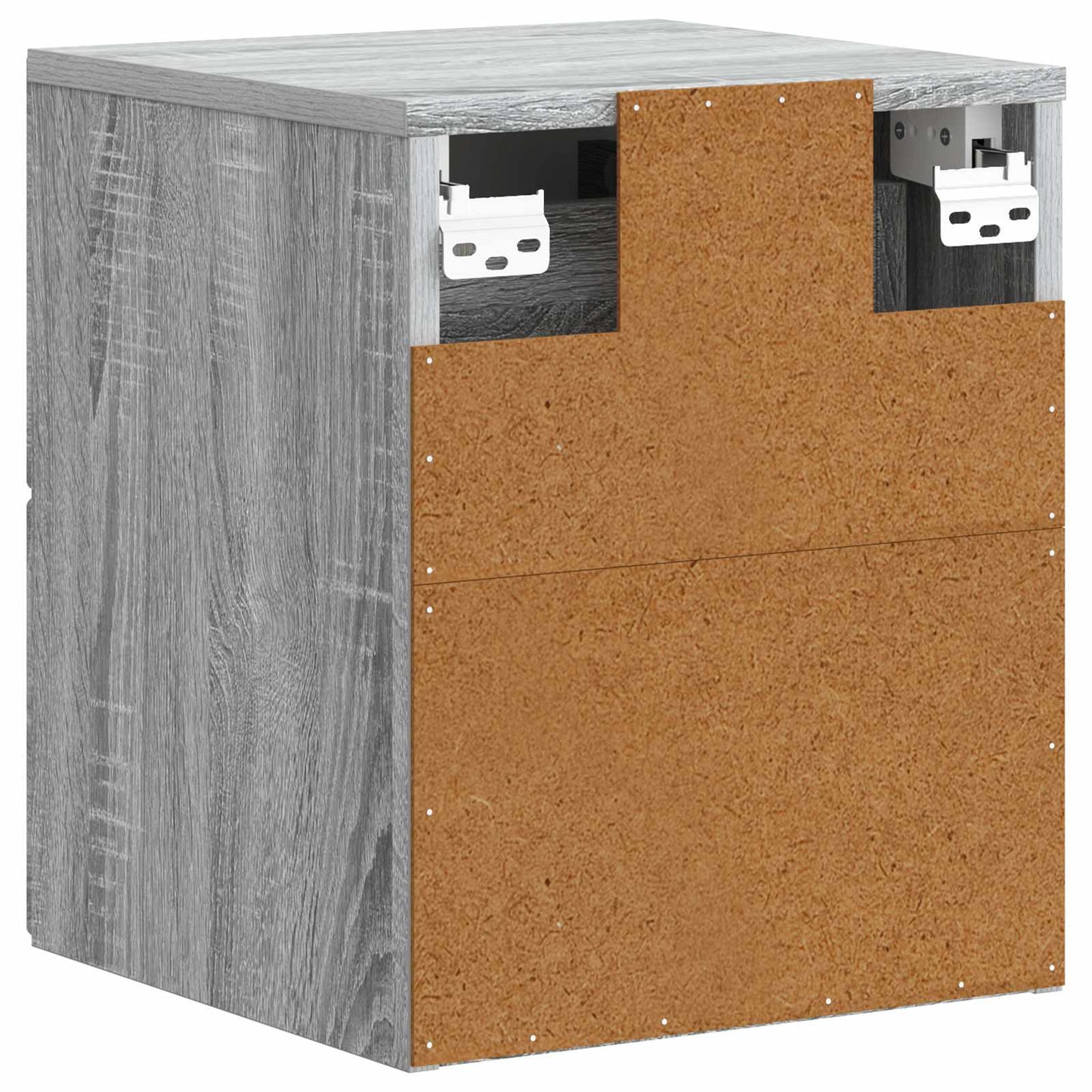 Väggmonterat Sängbord 2 pcs Grå sonoma-ek 34,5 x 33 x 40 cm