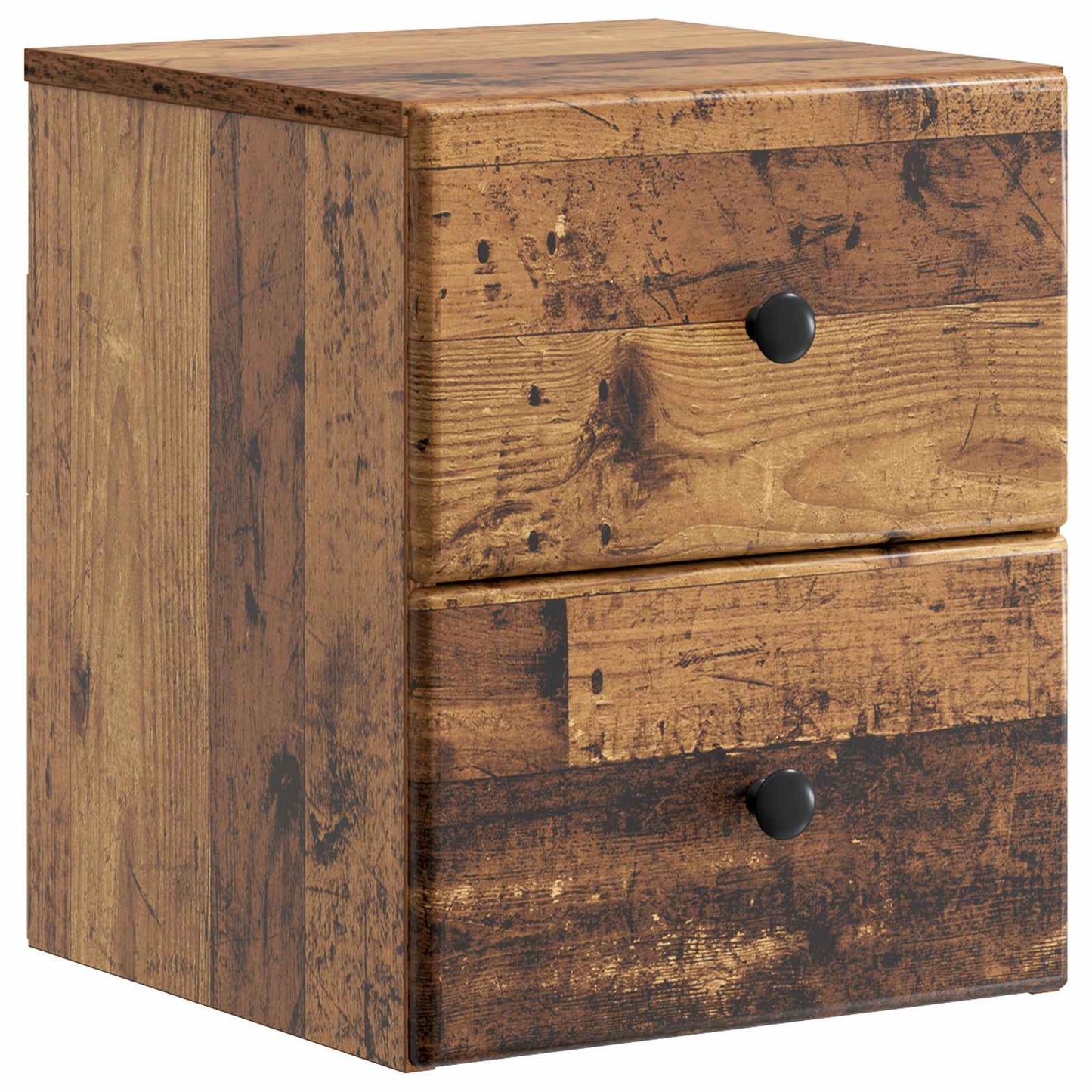 Väggmonterat Sängbord 2 pcs Gammalt trä 34,5 x 33 x 40 cm