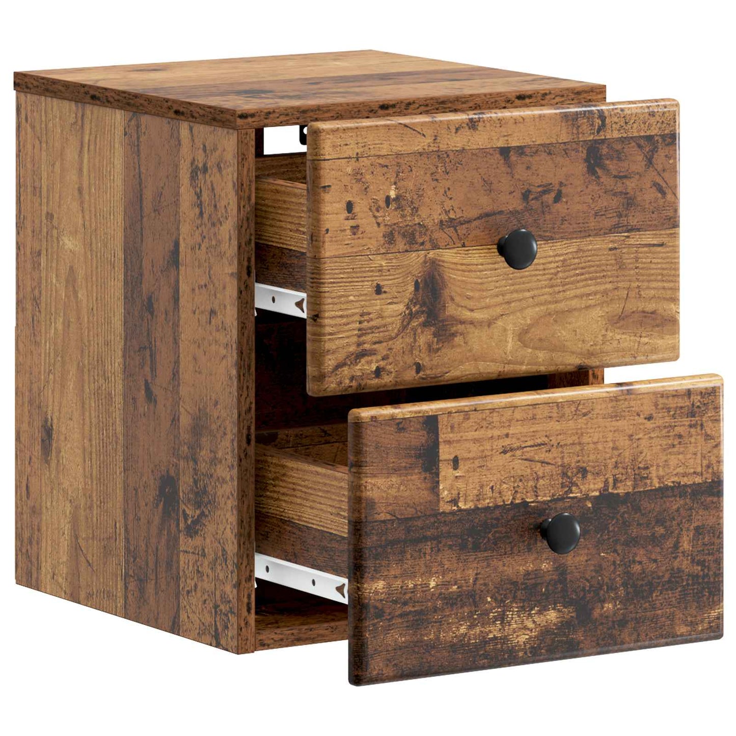 Väggmonterat Sängbord 2 pcs Gammalt trä 34,5 x 33 x 40 cm