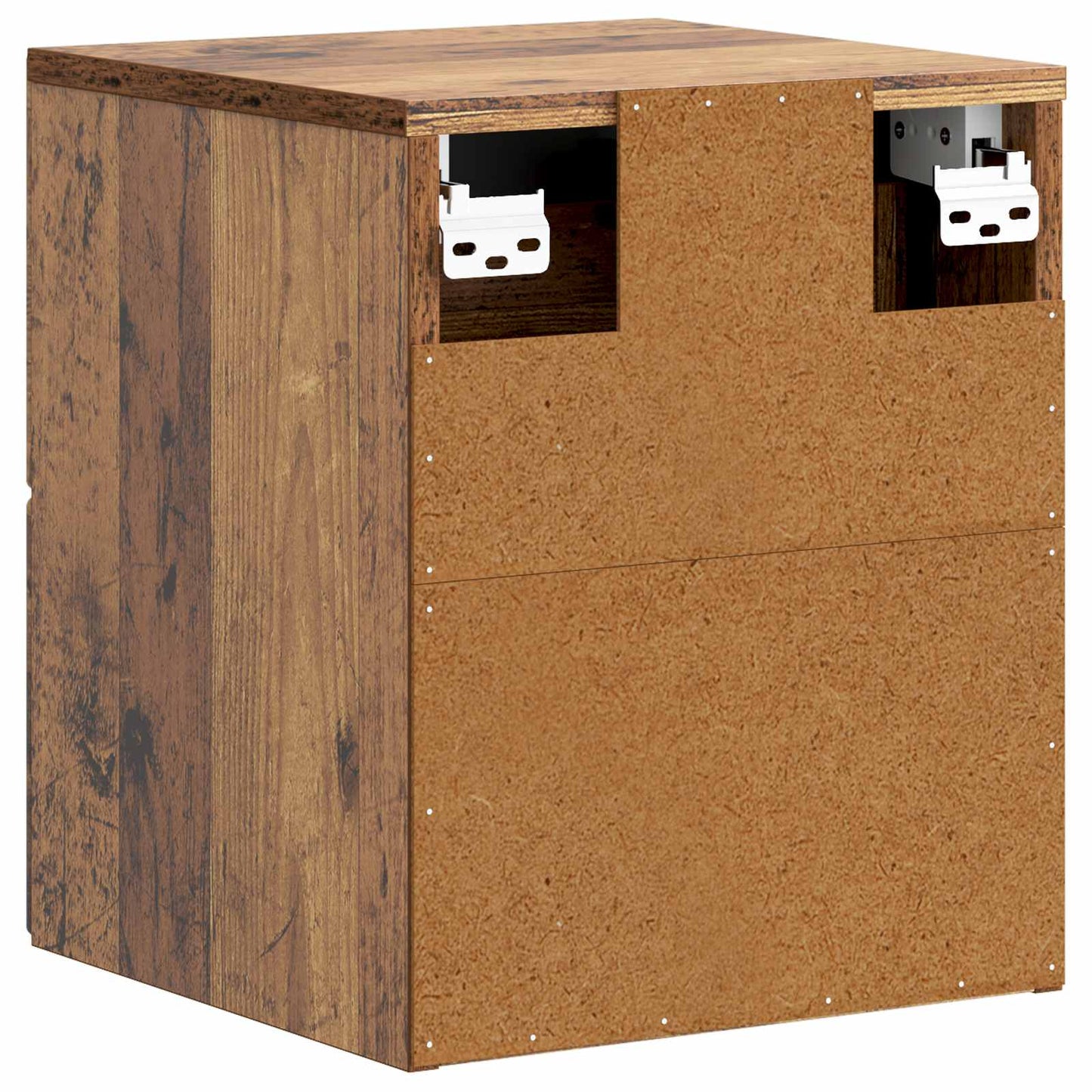 Väggmonterat Sängbord 2 pcs Gammalt trä 34,5 x 33 x 40 cm
