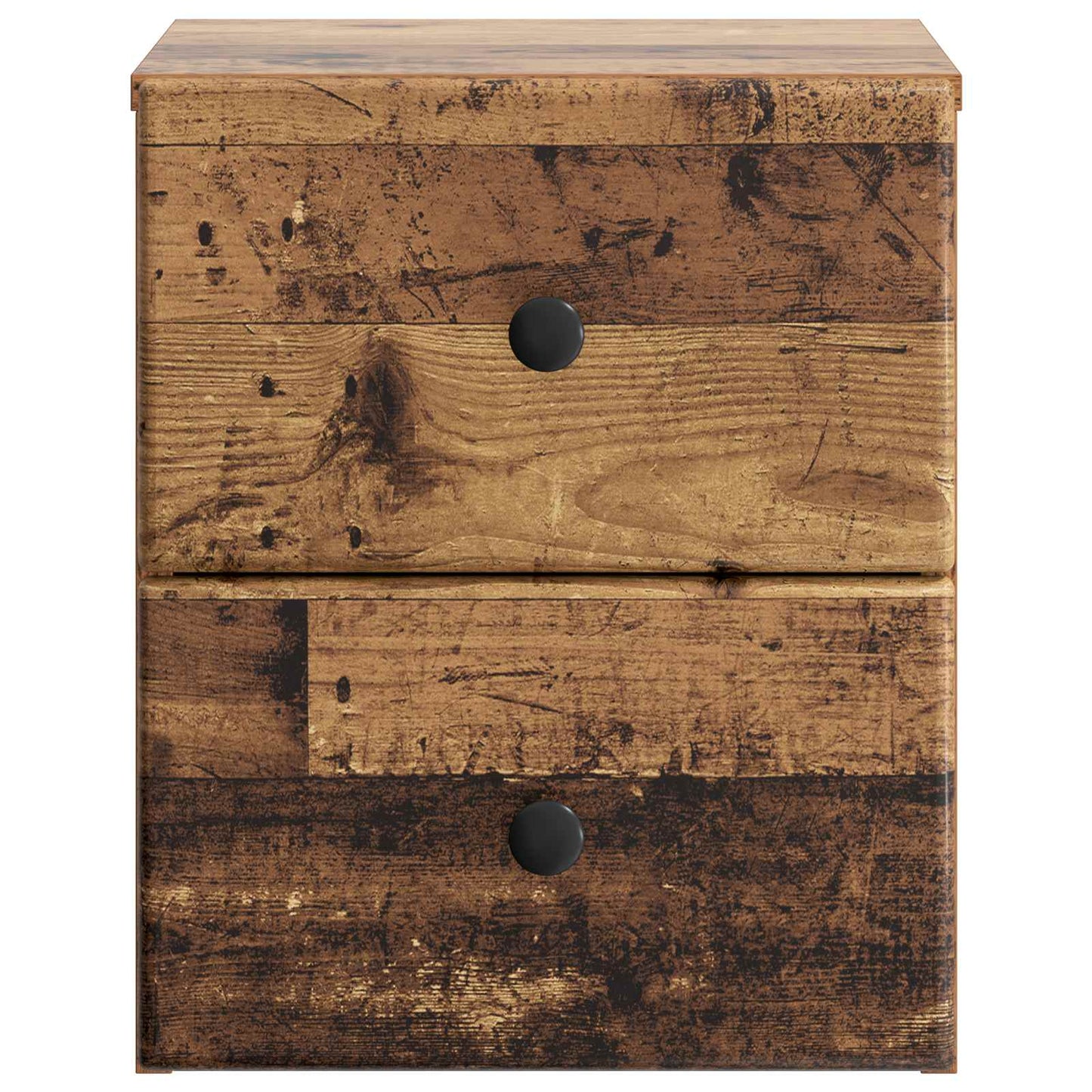 Väggmonterat Sängbord 2 pcs Gammalt trä 34,5 x 33 x 40 cm