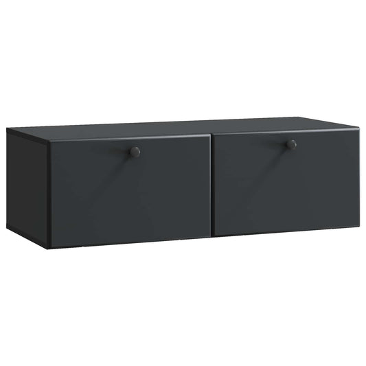 Väggmonterad TV-bänk Svart 98 x 41 x 30 cm Konstruerat trä
