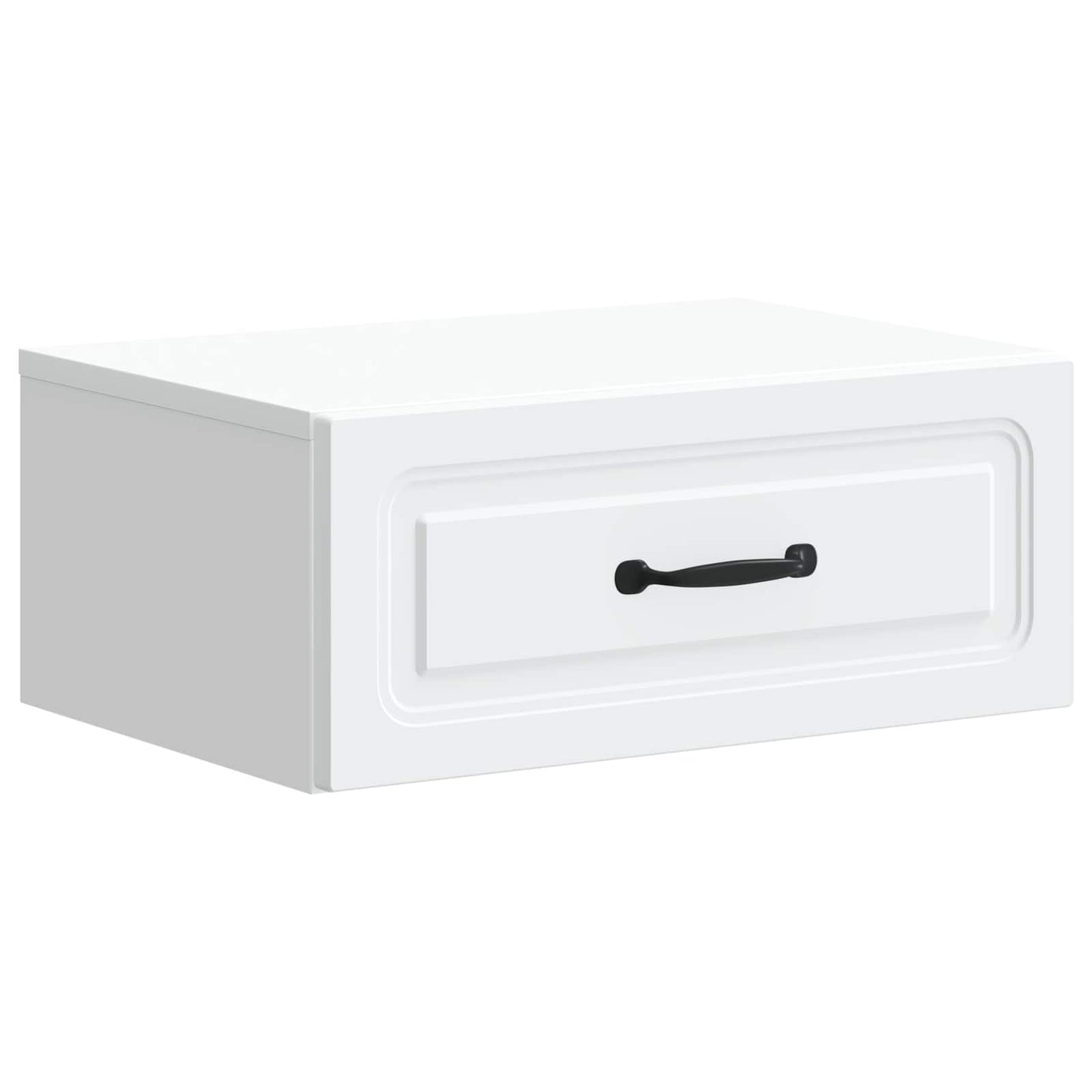 Väggmonterat Sängbord med låda 2 pcs Vit 49 x 34,5 x 20 cm