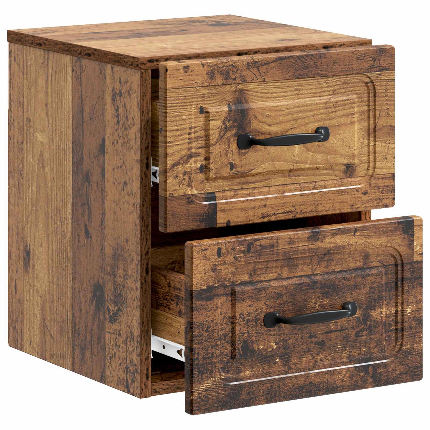Väggmonterat Sängbord 2 pcs Gammalt trä 34,5 x 33 x 40 cm