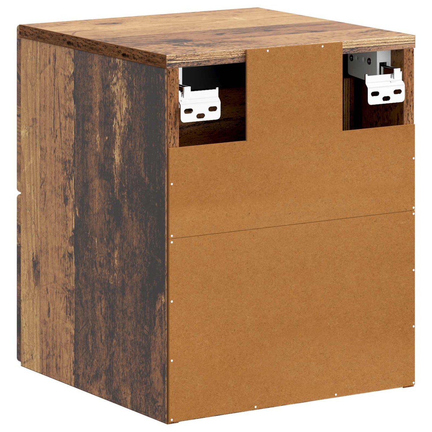 Väggmonterat Sängbord 2 pcs Gammalt trä 34,5 x 33 x 40 cm