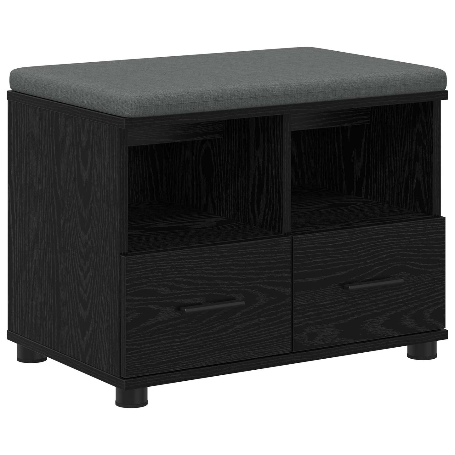 Hallbänk Svart Ek 60 x 38 x 46 cm