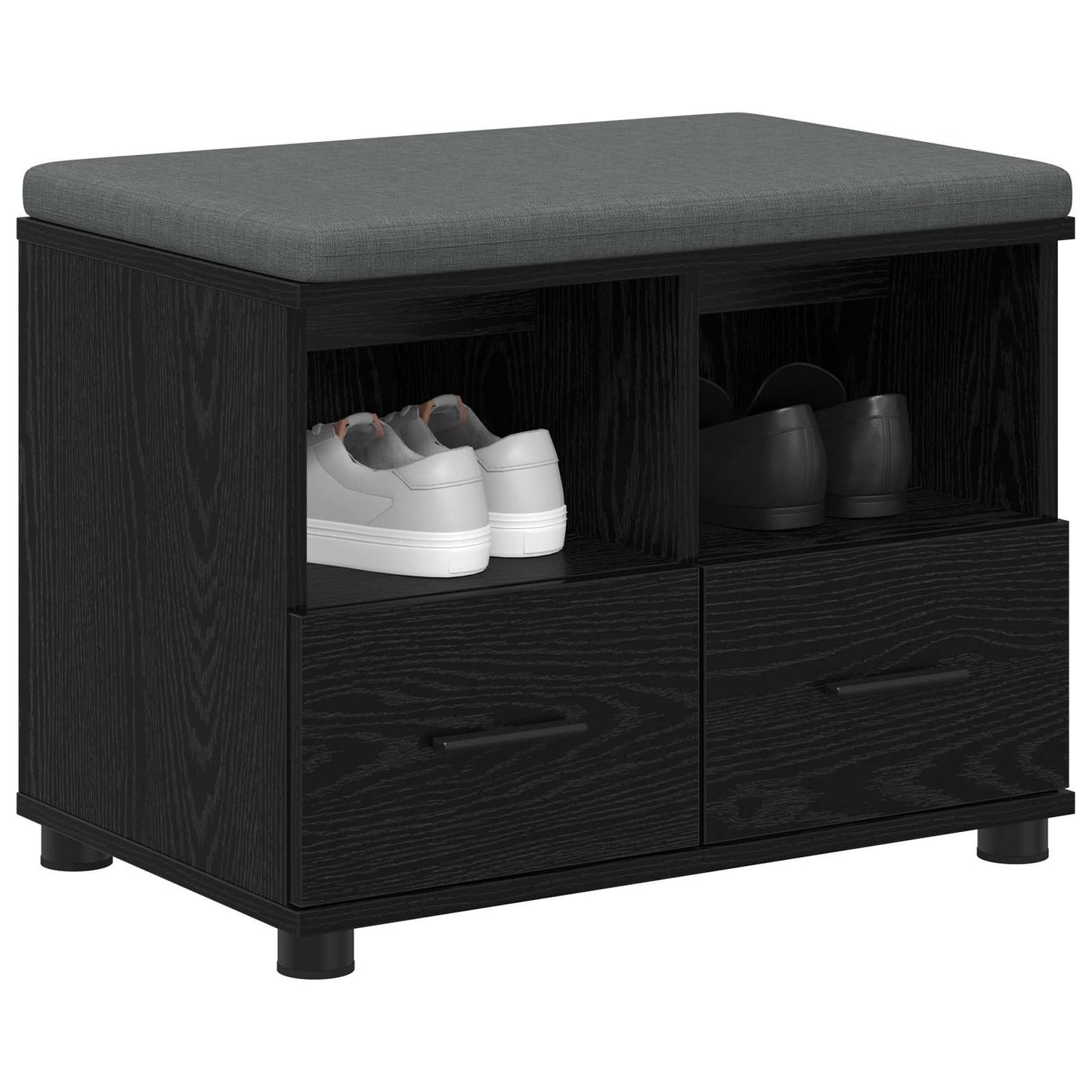 Hallbänk Svart Ek 60 x 38 x 46 cm