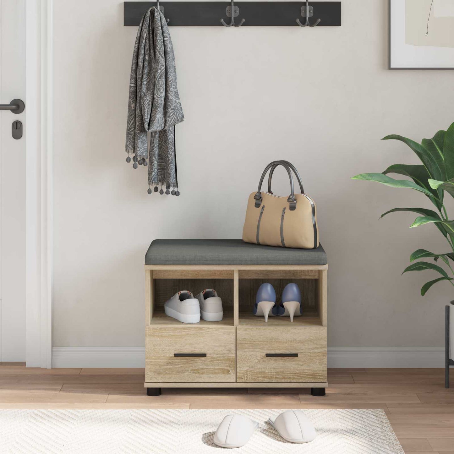 Hallbänk Sonoma Ek 60 x 38 x 46 cm