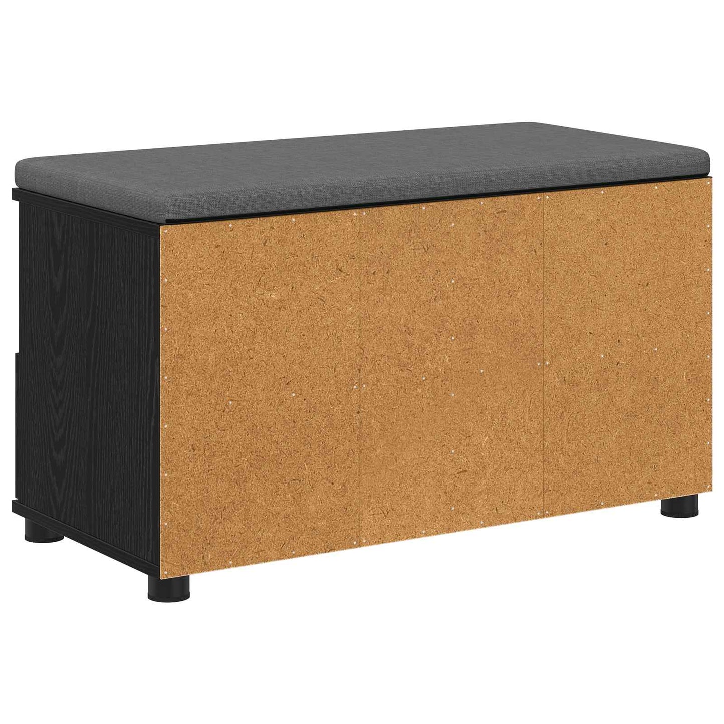 Hallbänk Svart Ek 80 x 38 x 46 cm