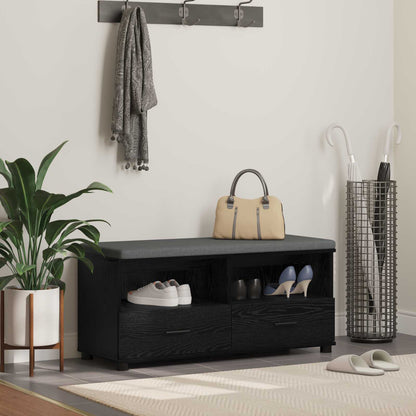 Hallbänk Svart Ek 100 x 38 x 46 cm