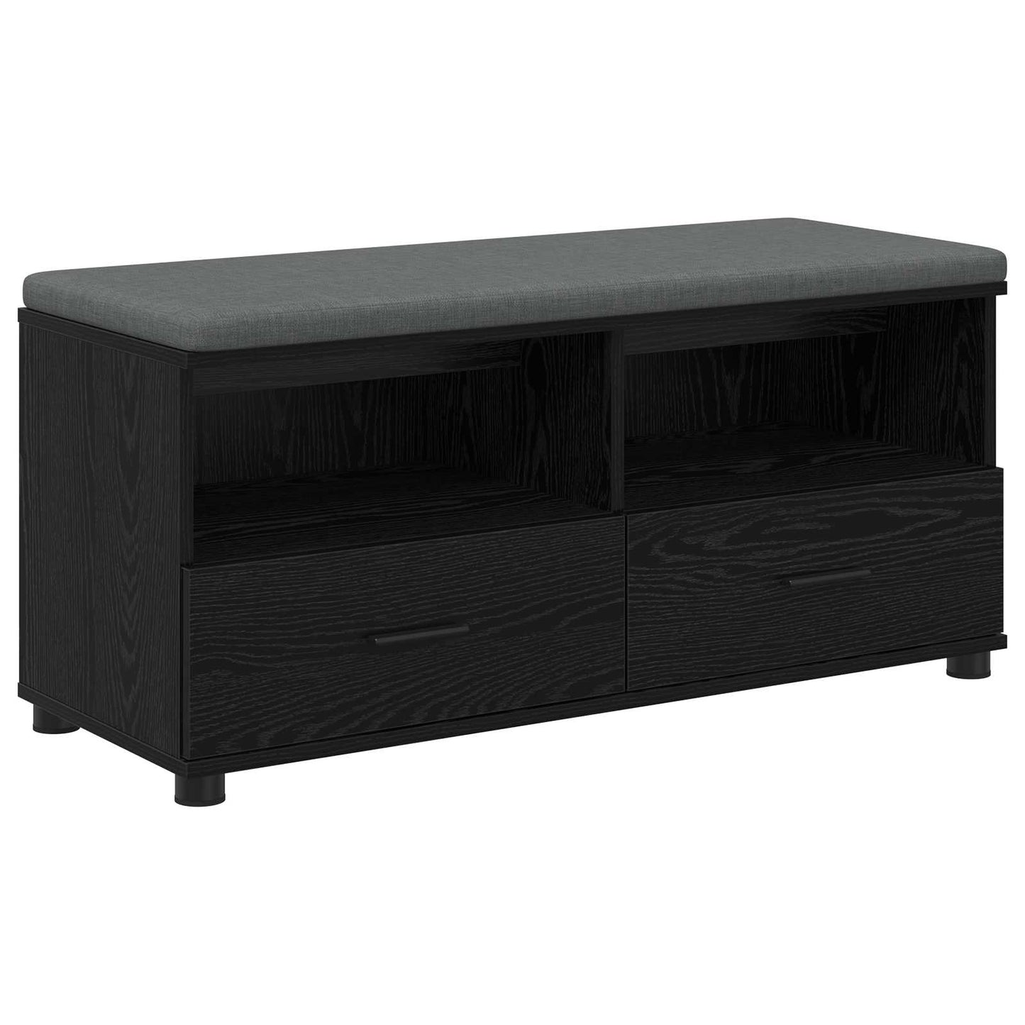 Hallbänk Svart Ek 100 x 38 x 46 cm