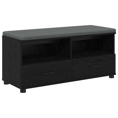 Hallbänk Svart Ek 100 x 38 x 46 cm