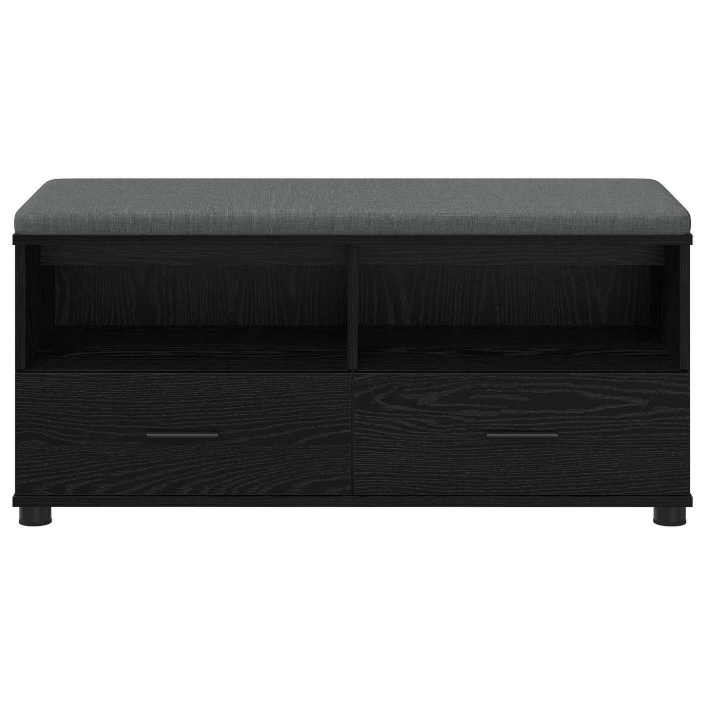 Hallbänk Svart Ek 100 x 38 x 46 cm