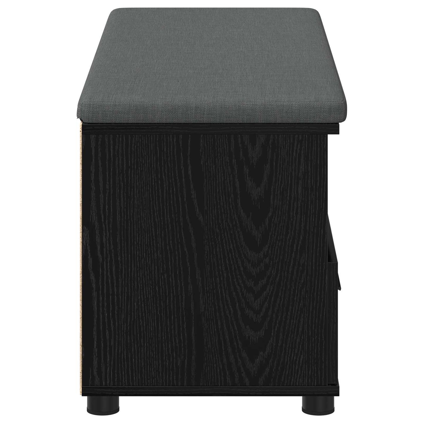 Hallbänk Svart Ek 100 x 38 x 46 cm