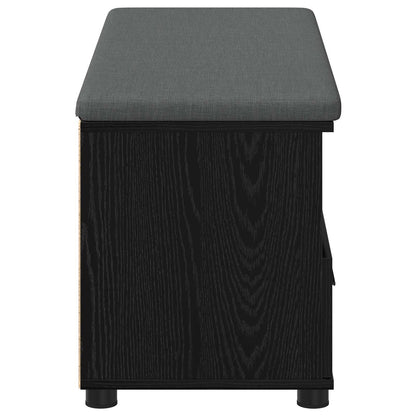 Hallbänk Svart Ek 100 x 38 x 46 cm