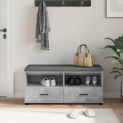 Hallbänk Betonggrå 100 x 38 x 46 cm