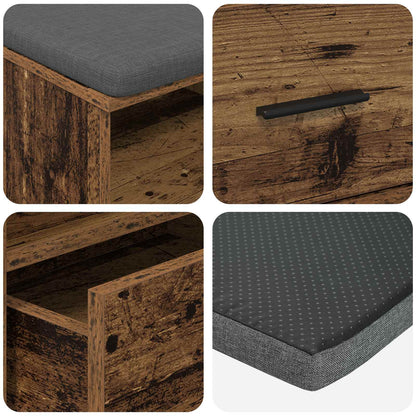 Hallbänk Gammalt Trä 100 x 38 x 46 cm