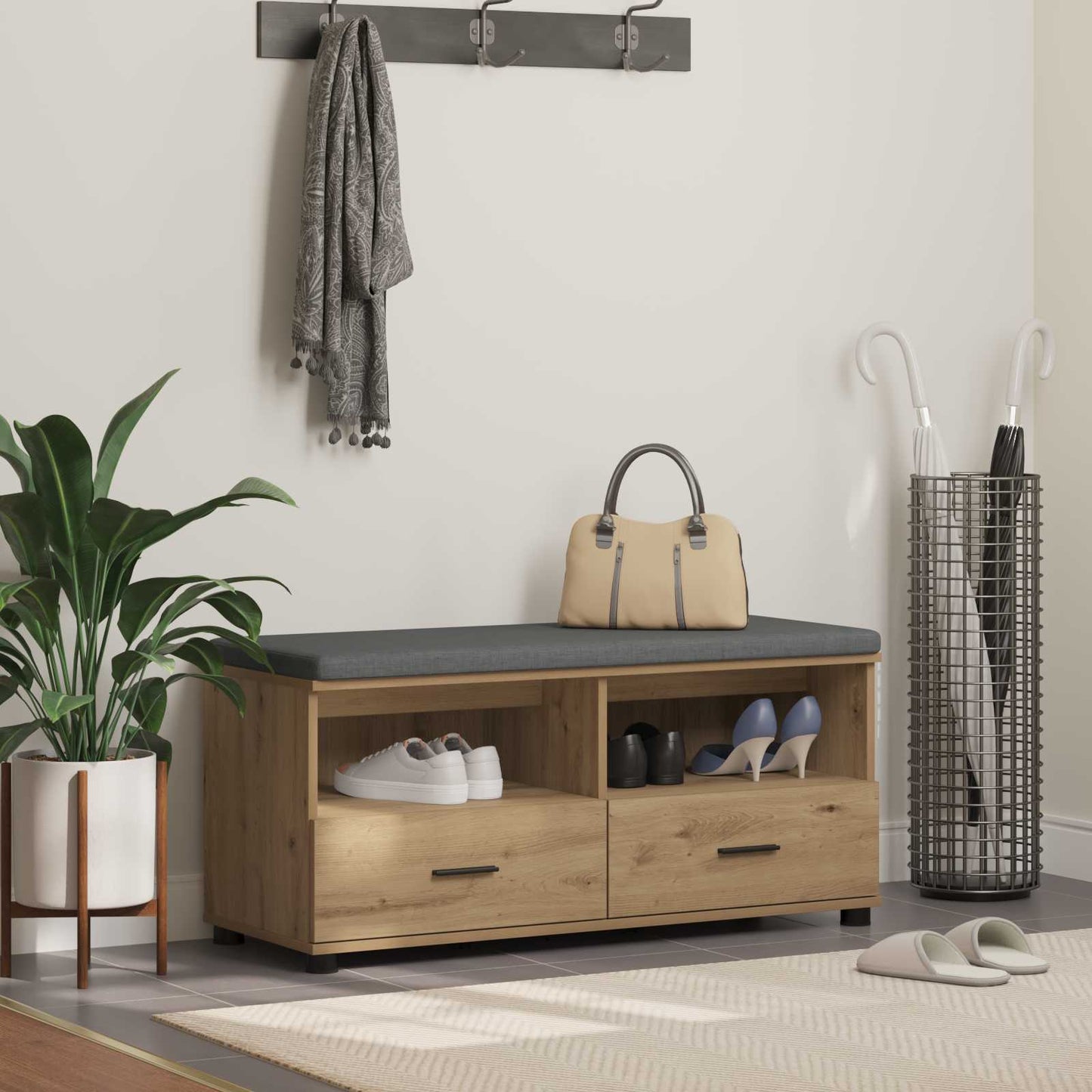 Hallbänk Artisan Ek 100 x 38 x 46 cm