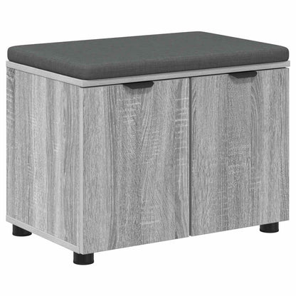 Hallbänk Sonoma Grå 60 x 38 x 46 cm och Tyg