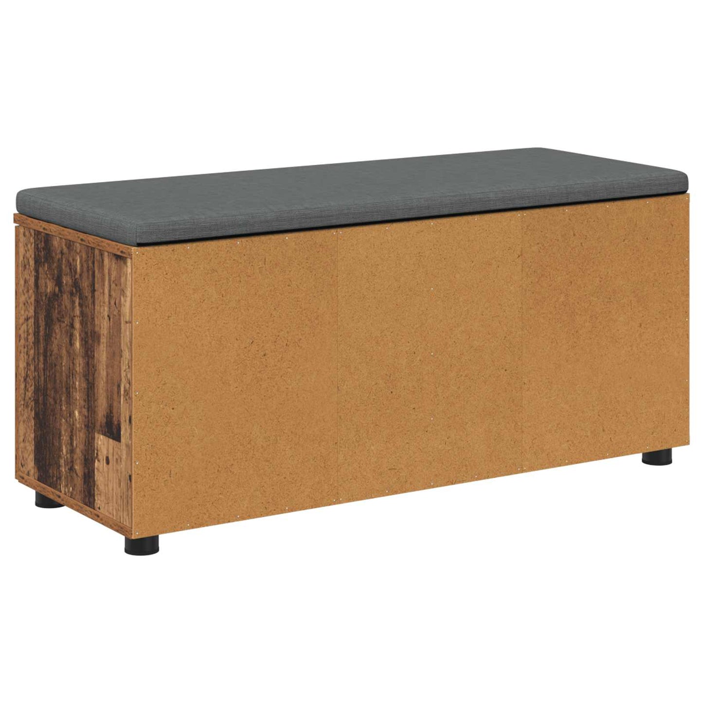 Hallbänk Gammalt trä 100 x 38 x 46 cm Konstruerat Trä och Tyg