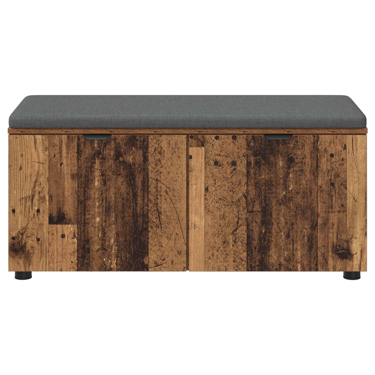 Hallbänk Gammalt trä 100 x 38 x 46 cm Konstruerat Trä och Tyg