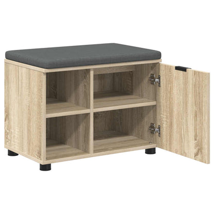 Hallbänk Sonoma Ek 60 x 38 x 46 cm och Tyg