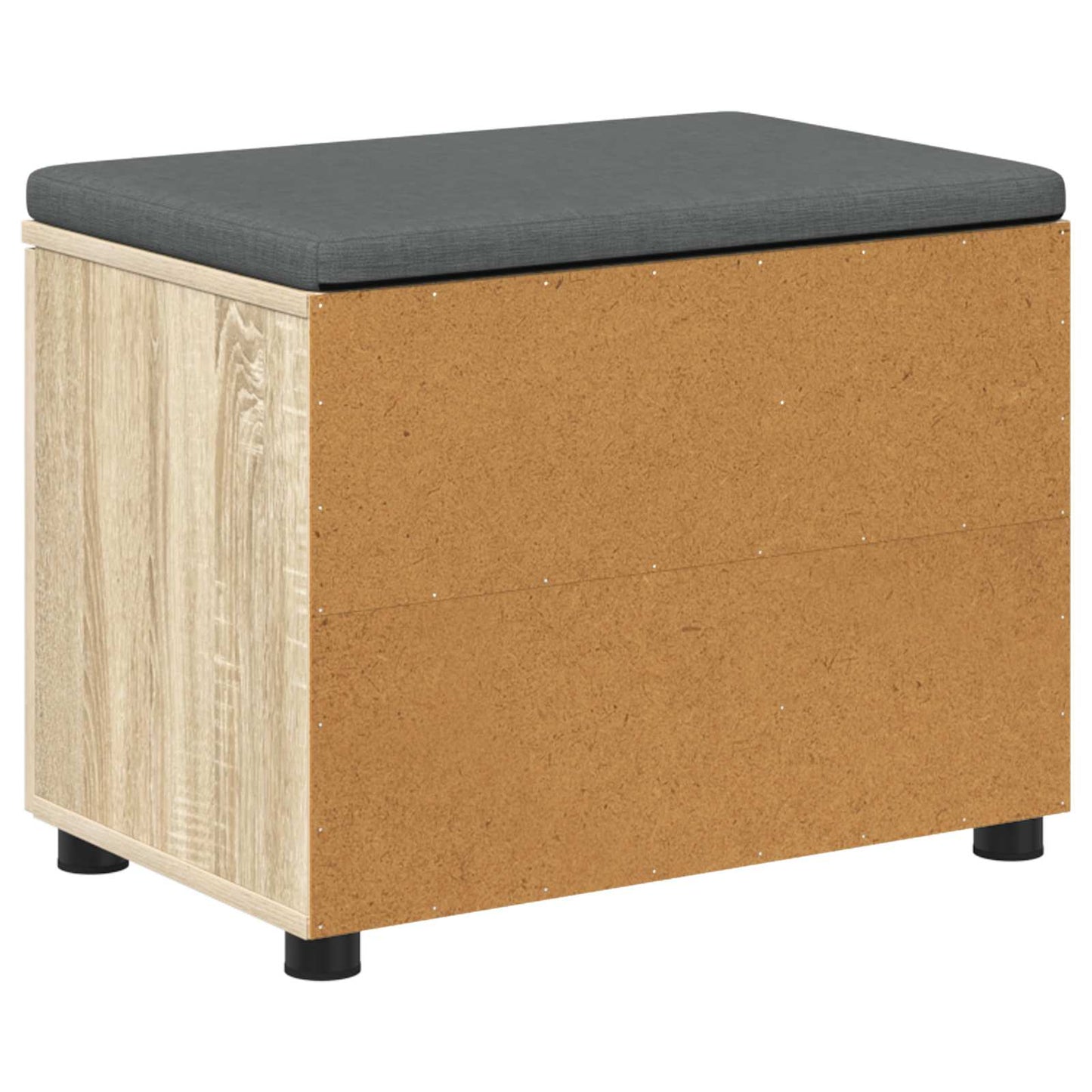 Hallbänk Sonoma Ek 60 x 38 x 46 cm och Tyg