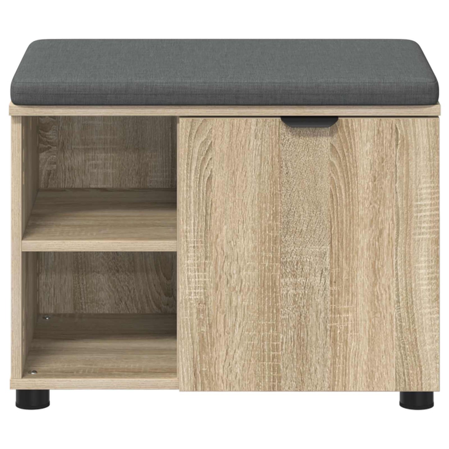 Hallbänk Sonoma Ek 60 x 38 x 46 cm och Tyg